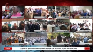 موفدة الإخباریة السوریة إلى وزارة الصناعة بدمشق زینب مخلوف ونقل أجواء سیر العملیة الانتخابیة