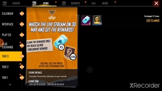 گرفتن جوایز رایگان فری فایر(شخصیت وولفارو اسکین اسلحه کارت دایموند رویال)