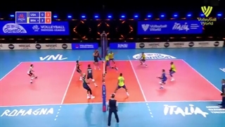 USA vs. Brazil - FIVB Volleyball Nations League - Men - Match Highlights, 29/05/2021