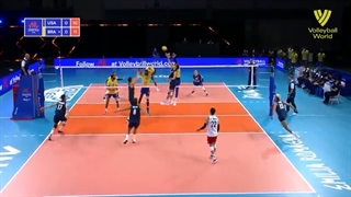 USA vs. Brazil - FIVB Volleyball Nations League - Men - Match Highlights, 29/05/2021