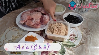 آموزش تهیه فسنجون مجلسی | AsalChef | عسل شف | شف عسل