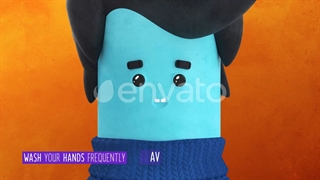 پروژه موشن گرافیک افترافکت ویروس کرونا Coronavirus Prevention Explainer