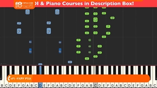 آموزش تصویری پیانو - تمرین نواختن کامل آهنگ