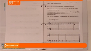 آموزش تصویری پیانو - درس دهم درس هایی برای خواندن نت های پیانو