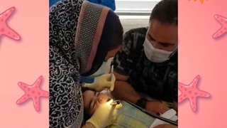 کار دندانپزشکی  برای هلیای عزیز  در ( درمانگاه کودکان سهامی شیراز )