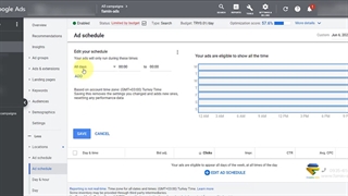 زمانبندی (scheduling) در تبلیغات گوگل:
