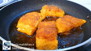 نحوه سرخ کردن ماهی شیر-ماهی خان