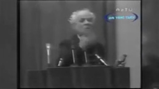 سخنرانی پروفسور اقرار علیف در حضور حیدر علیف