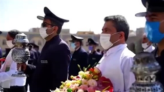 کاروان گل های اهدایی به حرم مطهر رضوی رسید