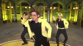 اجرای جدید آهنگ باتر butter از بی تی اس در music blood