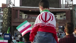 جشن پیروزی ابراهیم رئیسی در انتخابات در تهران
