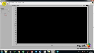 سیگنال پله در محصول دانش بنیان حسگر پیزوالکتریک (با افتخار ساخت ایران توسط مجتبی حسنلو)