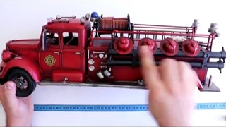 کامیون آتش نشانی فلزی دستساز مدل آمریکایی