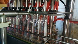 پرکن خطی 8 نازل سرووموتور مواد شوینده