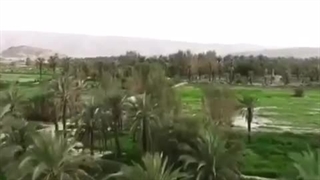 نمایی از باغچه‌های بالای روستای چغان chaghan