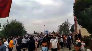 تشییع و تدفین شهید گمنام دفاع مقدس در دانشگاه آزاد اسلانی شهر شال shahid