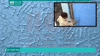 آموزش رنگ آمیزی ساختمان | آموزش رنگ آمیزی دیوار| ایده رنگ آمیزی طرح دار دیوار