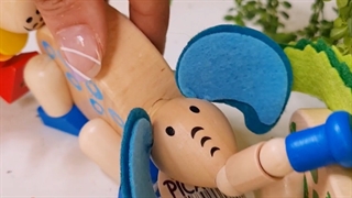 اسباب بازی حیوانات چوبی بزرگ کد BZ-10