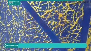 آموزش رنگ آمیزی ساختمان | رنگ آمیزی دیوار ( ایده رنگ آمیزی طرح دار دیوار )