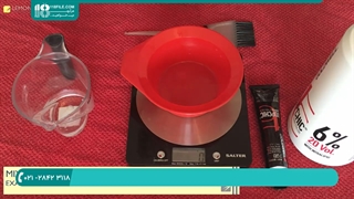 آموزش رنگ کردن مو | رنگ کردن موی سر | ترکیب رنگ مو | هایلایت مو (ترکیب رنگ مو با اکسیدان و واریاسیون)