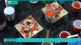 نقاشی با رزین اپوکسی|ساخت میز رزینی|آموزش اپوکسی(نقاشی گل لاله با رزین)