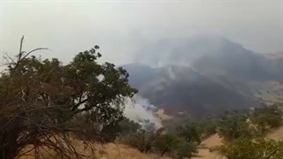 نارک گچساران در آتش می‌سوزد