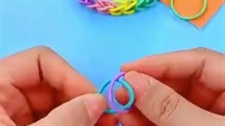 ساخت دستبند رنگین‌کمانی فقط با کش و تمام/خیلی کیوته