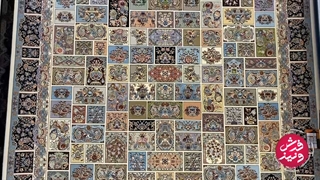 فرش ۱۲۰۰ شانه زمینه کرم