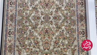 فرش ۱۲۰۰ شانه زمینه گردویی