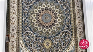فرش ماشینی ۱۲۰۰ شانه سرمه ای