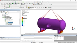 Lifting Analysis of Horizontal pressure vessel using four lifting lugs in ANSYS, Part-2