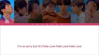 لیریک آهنگ Fake love از Bts