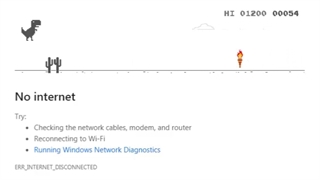 تغییر بازی تی رکس گوگل کروم به مناسبت المپیک