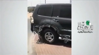 ذوب شدن ماشین‌ها در دمای هوای ۷۳ درجه در کویت