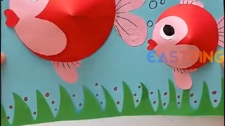 آموزش ساخت کاردستی ماهی با کاغذ رنگی برای کودکان