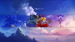 FULLMETAL ALCHEMIST - Anime Banner Template #25 هدرگرافیک