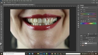 آموزش سفید کردن دندان در فتوشاپ | روتوش دندون