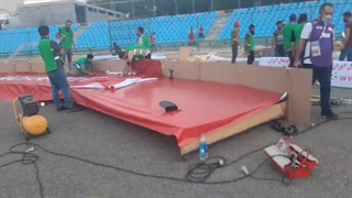 محیا نمودن سکوی قهرمانی پرسپولیس در صورت غلبه بر پیکان