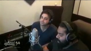 همخوانی آهنگ من و بارون توسط بابک جهانبخش و رضا صادقی