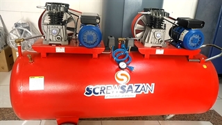 کمپرسور باد دوقلو تک فاز ، پمپ باد دو هواساز ( کمپرسورسازان )