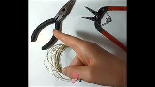 قسمت 1 آموزش ساخت گوشواره سیمی | ساخت گوشواره مفتولی| آموزش ساخت گوشواره با مهره