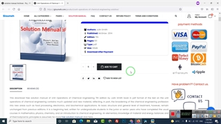 Solution Manual of Unit Operations of Chemical Engineering 7th  by warren l. mcCabe , Julin Smith
