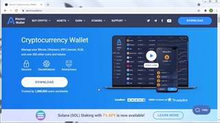 آموزش ساخت کیف پول Atomic Wallet (قسمت اول)