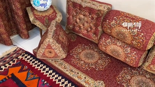 سرویس ۷ تکه پشتی شاه نشین مدل افشار | ترمه سرمه