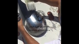 رنگ کروم شیلدر اجرا با قلم