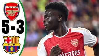 هایلایت بازی بارسلونا 3-5 آرسنال (5 مرداد 1402)