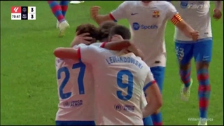 گل چهارم بارسلونا به ویارئال (توسط لواندوفسکی)