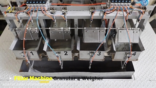 دستگاه پرکن دانه ای 4 توزین (ظرف) R225-GW4(P)