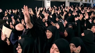 همخوانی سرود دانشجویان در روز اربعین محضر رهبر معظم انقلاب ۱۴۰۲/۰۶/۱۵