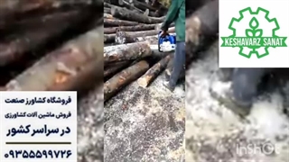 بریدن چوب با اره موتوری زوماکس - کشاورز صنعت